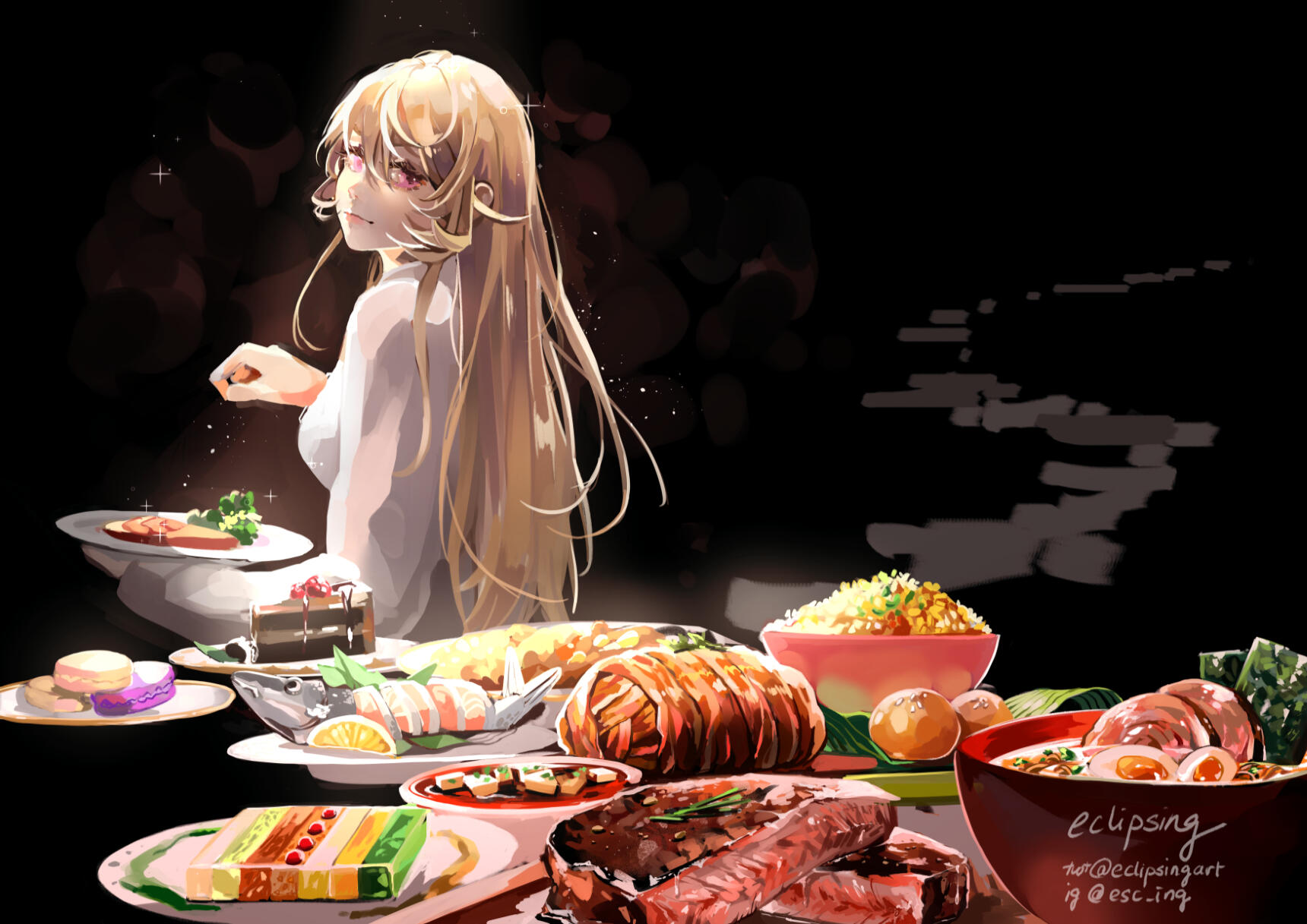 Full Render Half-body with complex BG