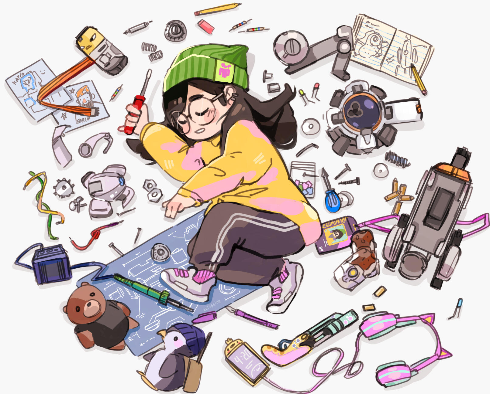 Detailed BG chibi - ask